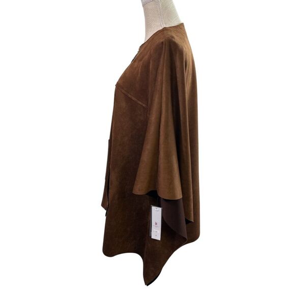 IC By Connie K Poncho Style Jacket Faux Suede Boho Festival Western Sz S NWT - Picture 5 of 15
